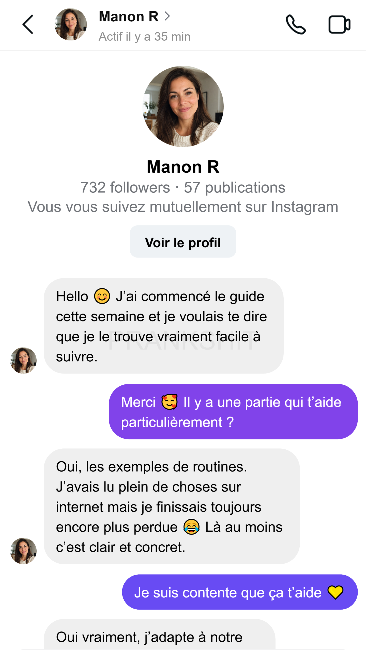 Conversation Manon